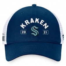 Бейсболка Seattle Kraken Fanatics Deep Sea Blue/White Free Kick Trucker