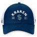 Бейсболка Seattle Kraken Fanatics Deep Sea Blue/White Free Kick Trucker