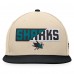 Бейсболка San Jose Sharks Fanatics Goalaso - Cream/Black