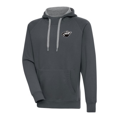Толстовка Minnesota Wild Antigua Metallic Logo Victory - Charcoal