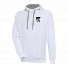 Толстовка New York Rangers Antigua Metallic Logo Victory - White