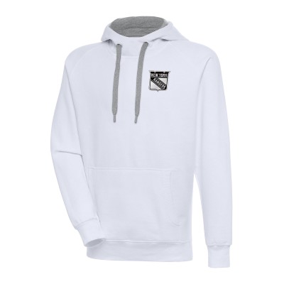 Толстовка New York Rangers Antigua Metallic Logo Victory - White