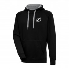 Толстовка Tampa Bay Lightning Antigua Metallic Logo Victory - Black
