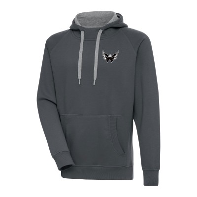 Толстовка Washington Capitals Antigua Metallic Logo Victory - Charcoal