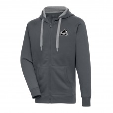 Толстовка на молнии Colorado Avalanche Antigua Metallic Logo Victory - Charcoal
