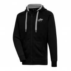 Толстовка на молнии Minnesota Wild Antigua Metallic Logo Victory - Black
