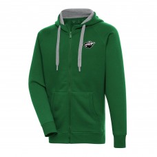 Толстовка на молнии Minnesota Wild Antigua Metallic Logo Victory - Green