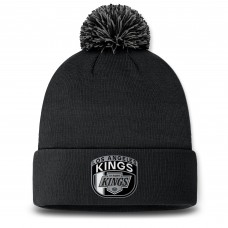 Шапка с помпоном Los Angeles Kings Fanatics 2024 NHL Draft Cuffed Knit - Black