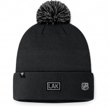 Шапка с помпоном Los Angeles Kings Fanatics 2024 NHL Draft Cuffed Knit - Black