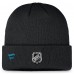 Шапка San Jose Sharks Fanatics Authentic Pro Training Camp Cuffed Knit- Black