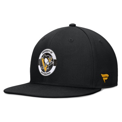 Бейсболка Pittsburgh Penguins Fanatics Black Authentic Pro Training Camp
