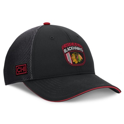 Бейсболка Chicago Blackhawks Fanatics 2024 NHL Draft On Stage - Black