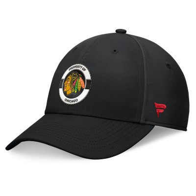 Бейсболка Chicago Blackhawks Fanatics Authentic Pro Training Camp - Black