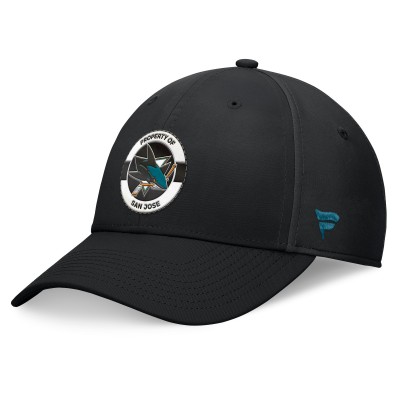Бейсболка San Jose Sharks Fanatics Black Authentic Pro Training Camp