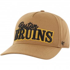Boston Bruins 47 Tan Barnes Hitch Adjustable Hat