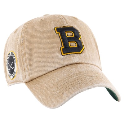Бейсболка Boston Bruins 47 Khaki Earldor Clean Up