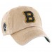 Бейсболка Boston Bruins 47 Khaki Earldor Clean Up