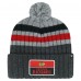 Шапка с помпоном Chicago Blackhawks 47 Stack Patch Cuffed Knit - Gray
