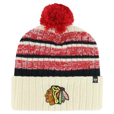 Шапка с помпоном Chicago Blackhawks 47 Tavern Cuffed Knit - Cream