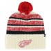 Шапка с помпоном Detroit Red Wings 47 Tavern Cuffed Knit - Cream Шапка с помпоном Detroit Red Wings 47 Tavern Cuffed Knit - Cream