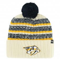 Шапка с помпоном Nashville Predators 47 Tavern Cuffed Knit - Cream