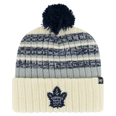 Шапка с помпоном Toronto Maple Leafs 47 Tavern Cuffed Knit - Cream
