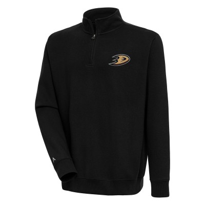 Кофта на короткой молнии Anaheim Ducks Antigua Victory - Black