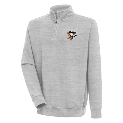 Кофта на молнии Pittsburgh Penguins Antigua Victory - Heather Gray