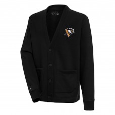 Кардиган Pittsburgh Penguins Antigua Victory - Black