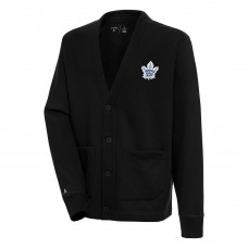 Toronto Maple Leafs Antigua Victory Cardigan - Black