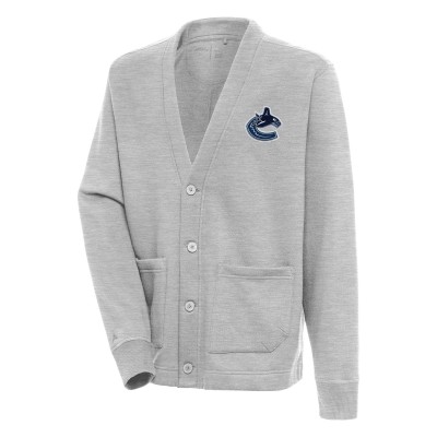 Кардиган Vancouver Canucks Antigua Victory - Heather Gray