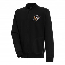 Pittsburgh Penguins Antigua Victory Full-Zip Jacket - Black