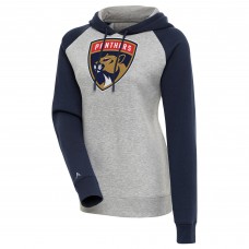 Толстовка Florida Panthers Antigua Womens Victory Raglan - Heather Gray/Navy