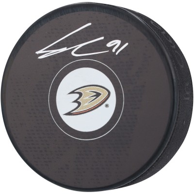 Шайба Leo Carlsson Anaheim Ducks Autographed Fanatics Authentic