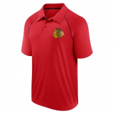 Поло Chicago Blackhawks Fanatics Raglan Strong Alone - Red
