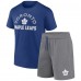 Шорты и футболка Toronto Maple Leafs Fanatics Humble - Blue/Heather Gray