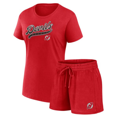 Женская футболка New Jersey Devils Fanatics Start to Finish & Shorts Combo Pack
