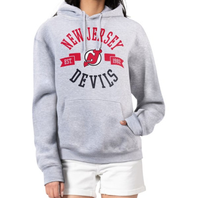 Женская толстовка New Jersey Devils G-III 4Her by Carl Banks Heather Gray City Graphic Fleece