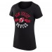 Футболка WoNew Jersey Devils G-III 4Her by Carl Banks Black Super-Slim Fit Lightweight City Graphic Sport Crewneck