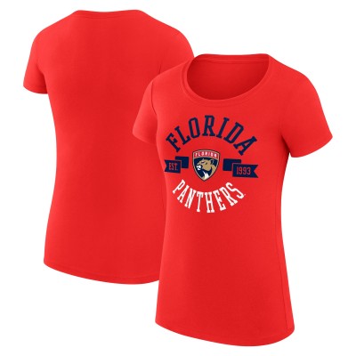 Футболка Florida Panthers G-III 4Her by Carl Banks Womens City Graphic Sport Fitted Crewneck - Red