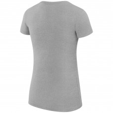 Футболка WoBoston Bruins G-III 4Her by Carl Banks Heather Gray Super-Slim Fit Lightweight City Graphic Sport Crewneck