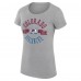 Футболка WoColorado Avalanche G-III 4Her by Carl Banks Heather Gray Super-Slim Fit Lightweight City Graphic Sport Crewneck