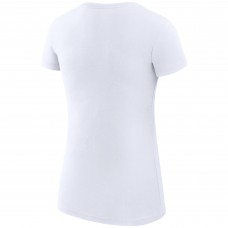 Футболка WoBoston Bruins G-III 4Her by Carl Banks White Super-Slim Fit Lightweight City Graphic Sport Crewneck