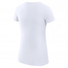 Футболка WoWashington Capitals G-III 4Her by Carl Banks White Super-Slim Fit Lightweight City Graphic Sport Crewneck