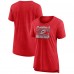 Женская Carolina Hurricanes Red Crash the Net Tri-Blend T-Shirt