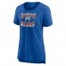 WoEdmonton Oilers Royal Crash the Net Tri-Blend T-Shirt