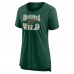 Женская Minnesota Wild Green Crash the Net Tri-Blend T-Shirt