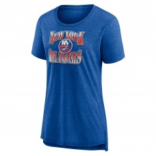 Женская New York Islanders Royal Crash the Net Tri-Blend T-Shirt Женская New York Islanders Royal Crash the Net Tri-Blend T-Shirt