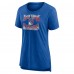 WoNew York Rangers Royal Crash the Net Tri-Blend T-Shirt