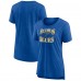 Женская St. Louis Blues Blue Crash the Net Tri-Blend T-Shirt